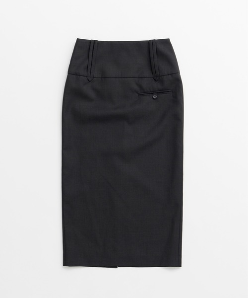 PRANK PROJECT(プランクプロジェクト)の「【2026Autumn Pre-Order】ワイドベルトミディスカート / Wide Belt Midi Skirt(スカート・レディース・カーキ/ブラック/マルチ・38/36)」の16枚目の写真