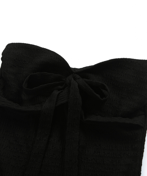 ASON（アズオン）の「COVE RIBBON TOP / BLACK（その他トップス・レディース・その他・FREE）」の4枚目の写真