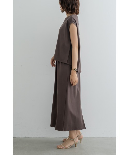 M.deux(エムドゥ)の「セットアップライクカットワンピース(ワンピース・レディース・ブラック/ブラウン・MEDIUM)」の10枚目の写真
