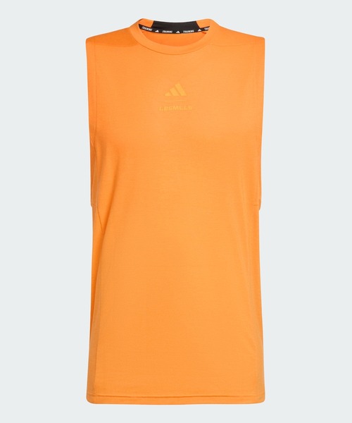 adidas(アディダス)の「Les Mills グラフィック タンクトップ / アディダス adidas(Tシャツ/カットソー・メンズ・オレンジ・XX-LARGE/XX-SMALL/3XL/LARGE/MEDIUM/SMALL/X-LARGE/X-SMALL)」の6枚目の写真