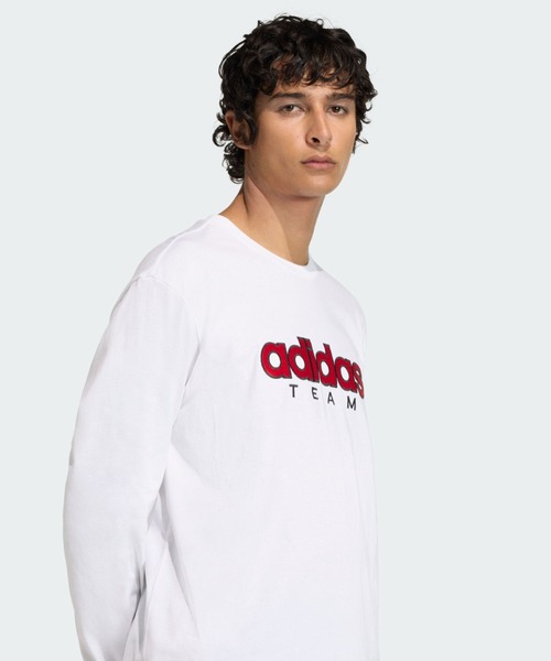adidas(アディダス)の「GFX T / ロンT / アディダスオリジナルス adidas Originals(Tシャツ/カットソー・メンズ・ホワイト・XX-LARGE/SMALL/LARGE/MEDIUM/3XL/X-LARGE/X-SMALL)」の4枚目の写真