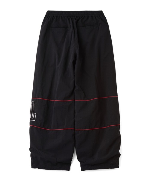 X-girl(エックスガール)の「LOGO AND STAR WIDE LEG TRACK PANTS(その他パンツ・レディース・ブラック/オフホワイト・M/S)」の14枚目の写真