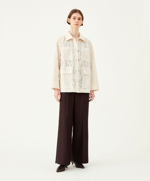 BALLSEY(ボールジィ)の「モールレースボンディング カバーオールジャケット(カバーオール・レディース・ホワイト/ブラック・36)」の12枚目の写真
