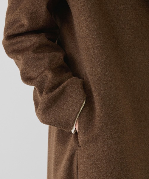 ROPE'(ロペ)の「プレミアムカシミヤショールカラーコート/逸品・冬コート・ウールコート・逸品・26AW(ステンカラーコート・レディース・ダークブラウン/ブラック/キャメル・34/36/38)」の12枚目の写真