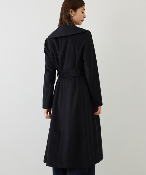 ROPE'(ロペ)の「プレミアムカシミヤショールカラーコート/逸品・冬コート・ウールコート・逸品・26AW(ステンカラーコート・レディース・ダークブラウン/ブラック/キャメル・34/36/38)」の13枚目の写真