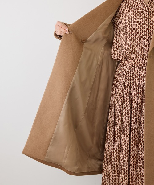 ROPE'(ロペ)の「プレミアムカシミヤショールカラーコート/逸品・冬コート・ウールコート・逸品・26AW(ステンカラーコート・レディース・ダークブラウン/ブラック/キャメル・34/36/38)」の22枚目の写真