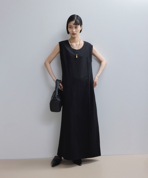 本日限定大特価‼️アダムエロペ　ノースリーブ ロングワンピース ブランド古着】ノースリーブワンピース（ワンピース）｜ADAM ET ROPE