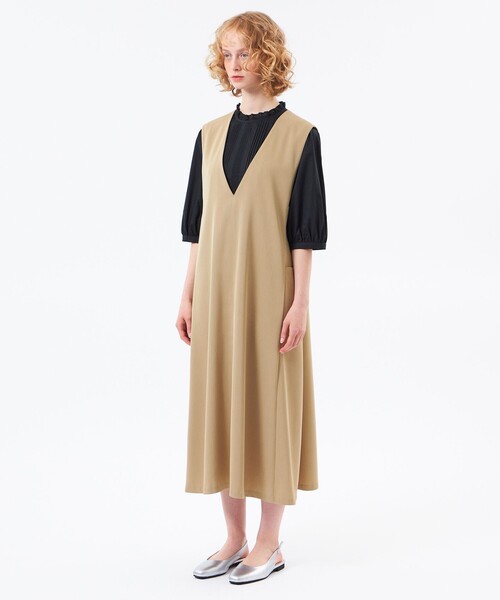 MACKINTOSH PHILOSOPHY(マッキントッシュ フィロソフィー)の「【CRANWELL JUMPER SKIRT(クランウェルジャンパースカート)】ドライツイル(ワンピース・レディース・ブラック・38/36)」の5枚目の写真