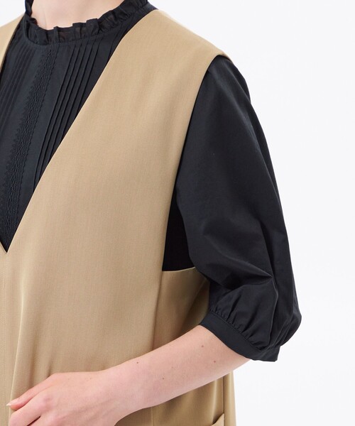 MACKINTOSH PHILOSOPHY(マッキントッシュ フィロソフィー)の「【CRANWELL JUMPER SKIRT(クランウェルジャンパースカート)】ドライツイル(ワンピース・レディース・ブラック・38/36)」の7枚目の写真