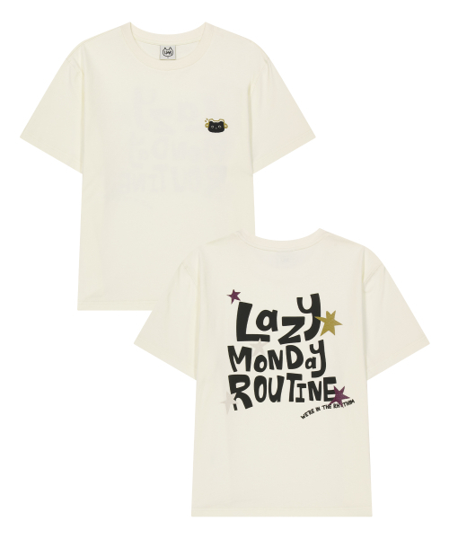 LMR(エルエムアール)の「リズムシャニョン Tシャツ CREAM(Tシャツ/カットソー・レディース・Cream・SMALL/MEDIUM/LARGE)」の1枚目の写真
