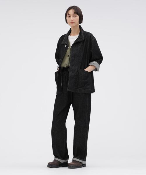 MHL.(エムエイチエル)の「CANTON BLACK DENIM(デニムジャケット・レディース・ブラック・36)」の3枚目の写真