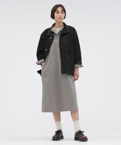MHL.(エムエイチエル)の「CANTON BLACK DENIM(デニムジャケット・レディース・ブラック・36)」の4枚目の写真