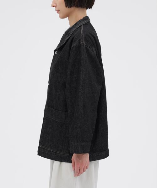 MHL.(エムエイチエル)の「CANTON BLACK DENIM(デニムジャケット・レディース・ブラック・36)」の5枚目の写真