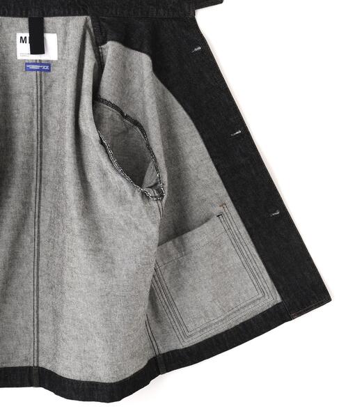 MHL.(エムエイチエル)の「CANTON BLACK DENIM(デニムジャケット・レディース・ブラック・36)」の8枚目の写真
