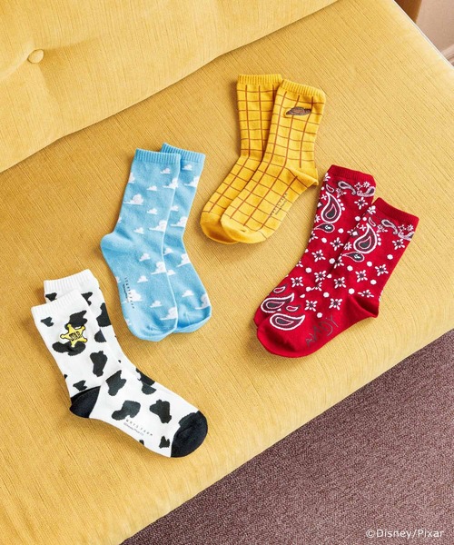 LOWRYS FARM(ローリーズファーム)の「TOY STORY(トイ・ストーリー)/2Pソックス 876981/GOODS(ソックス/靴下・レディース・ホワイト/その他1・FREE)」の3枚目の写真