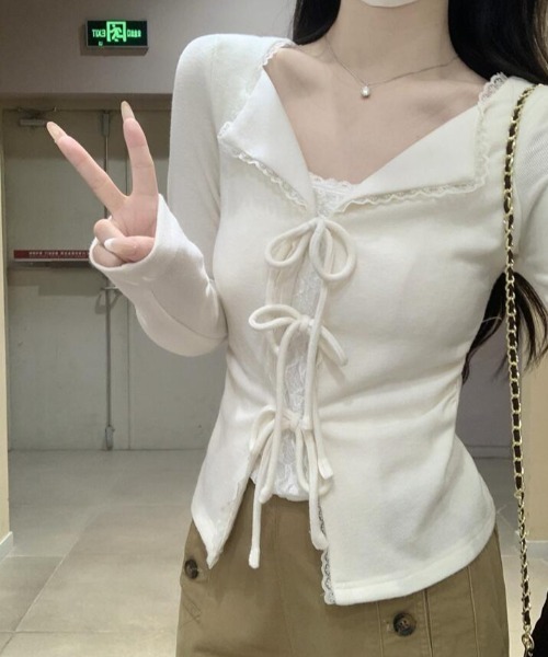 semplice(センプリチェ)の「カットソー(Tシャツ/カットソー・レディース・ブルー/ベージュ・F)」の10枚目の写真