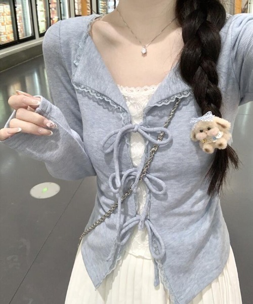 semplice(センプリチェ)の「カットソー(Tシャツ/カットソー・レディース・ブルー/ベージュ・F)」の4枚目の写真
