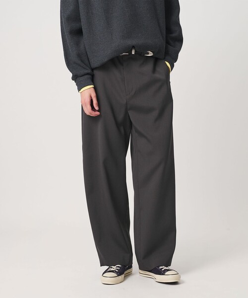BEAUTY&YOUTH UNITED ARROWS(ビューティーアンドユースユナイテッドアローズ)の「ダブルクロス カーブ スラックス NO.8(スラックス・メンズ・ブラック/ダークグレー・M/L/S/XL)」の9枚目の写真