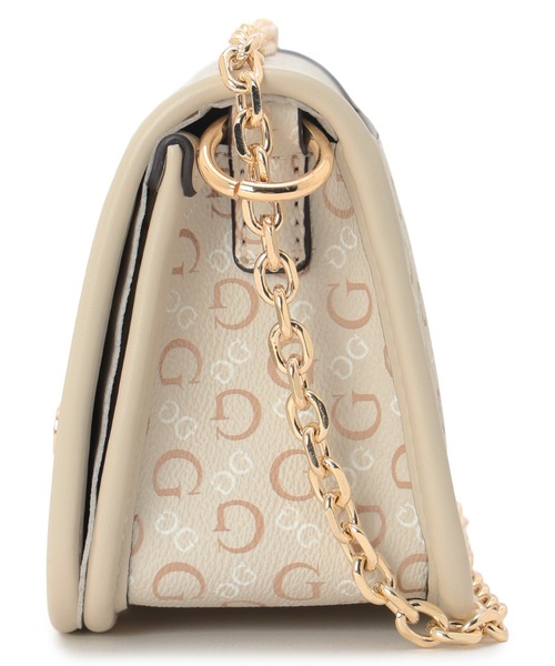 Guess（ゲス）の「AVA Mini Flap Crossbody ショルダーバッグ クロスボディバッグ（ショルダーバッグ・レディース・ライトベージュ/チェリーレッド・ONE SIZE）」の4枚目の写真
