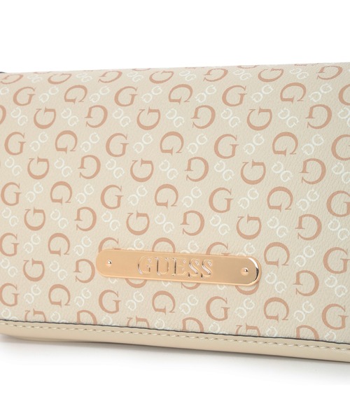 Guess（ゲス）の「AVA Mini Flap Crossbody ショルダーバッグ クロスボディバッグ（ショルダーバッグ・レディース・ライトベージュ/チェリーレッド・ONE SIZE）」の8枚目の写真