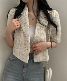 ショート半袖ジャケット