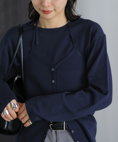 JOURNAL STANDARD(ジャーナルスタンダード)の「WASHABLE COMFクルーネックプルオーバー(ニット/セーター・レディース・ベージュ/ブラウン/ネイビー・FREE)」の3枚目の写真
