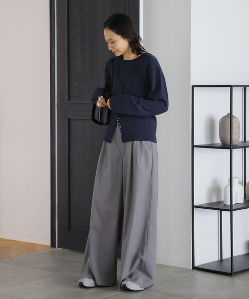 JOURNAL STANDARD(ジャーナルスタンダード)の「WASHABLE COMFクルーネックプルオーバー(ニット/セーター・レディース・ベージュ/ブラウン/ネイビー・FREE)」の8枚目の写真
