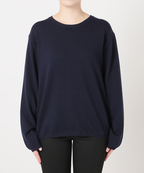 JOURNAL STANDARD(ジャーナルスタンダード)の「WASHABLE COMFクルーネックプルオーバー(ニット/セーター・レディース・ベージュ/ブラウン/ネイビー・FREE)」の4枚目の写真