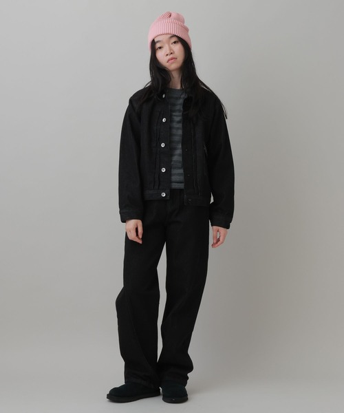 LAKOLE(ラコレ)の「デニムカーブパンツ(WOMEN) / 1068089(デニムパンツ・レディース・インディゴブルー/ブラック・X-SMALL/SMALL/MEDIUM/LARGE)」の2枚目の写真