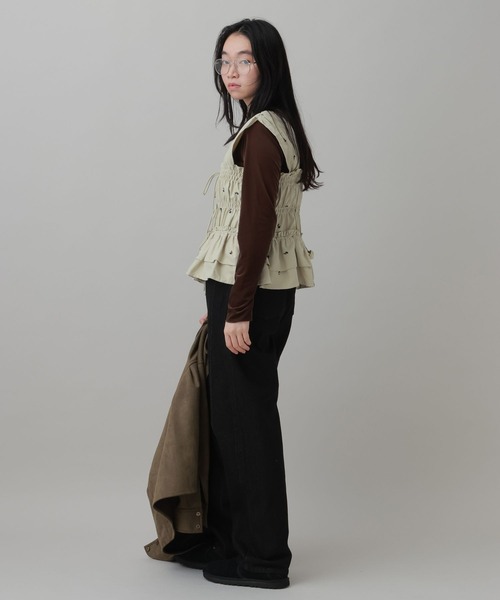 LAKOLE(ラコレ)の「デニムカーブパンツ(WOMEN) / 1068089(デニムパンツ・レディース・インディゴブルー/ブラック・X-SMALL/SMALL/MEDIUM/LARGE)」の8枚目の写真