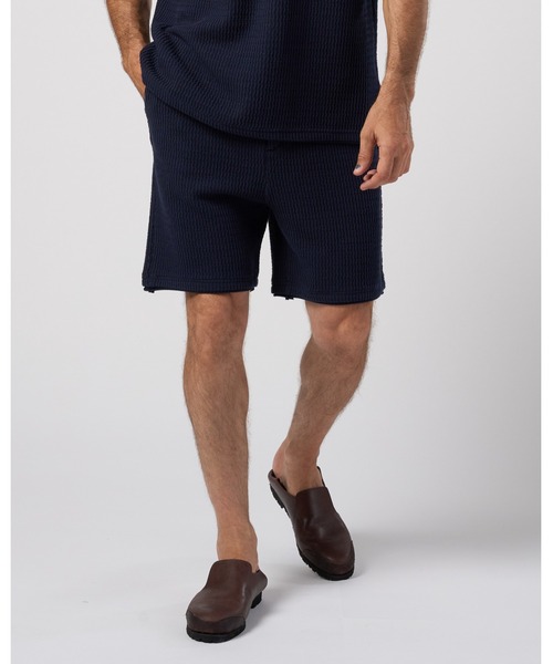 wjk(ダヴルジェイケイ)の「textured knit shorts(その他パンツ・メンズ・ホワイト/ブラック×グレー/ネイビー・X-LARGE/SMALL/LARGE/MEDIUM)」の9枚目の写真
