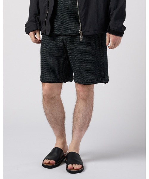 wjk(ダヴルジェイケイ)の「textured knit shorts(その他パンツ・メンズ・ホワイト/ブラック×グレー/ネイビー・X-LARGE/SMALL/LARGE/MEDIUM)」の14枚目の写真