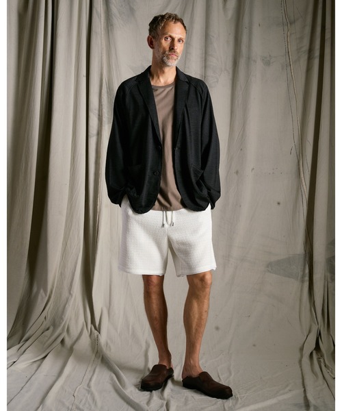 wjk(ダヴルジェイケイ)の「textured knit shorts(その他パンツ・メンズ・ホワイト/ブラック×グレー/ネイビー・X-LARGE/SMALL/LARGE/MEDIUM)」の19枚目の写真