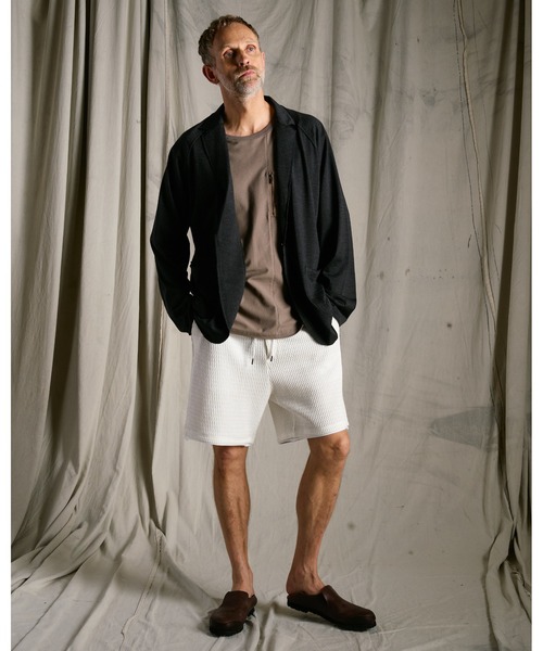 wjk(ダヴルジェイケイ)の「textured knit shorts(その他パンツ・メンズ・ホワイト/ブラック×グレー/ネイビー・X-LARGE/SMALL/LARGE/MEDIUM)」の21枚目の写真