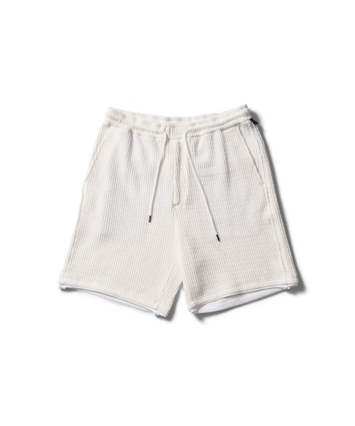 wjk(ダヴルジェイケイ)の「textured knit shorts(その他パンツ・メンズ・ホワイト/ブラック×グレー/ネイビー・X-LARGE/SMALL/LARGE/MEDIUM)」の4枚目の写真