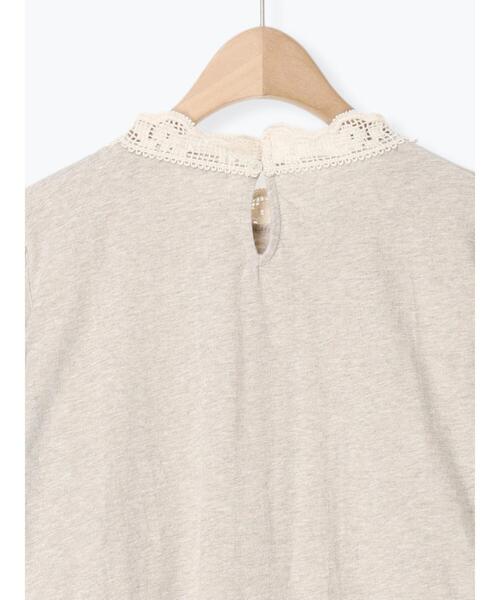 Samansa Mos2(サマンサ モスモス)の「【抗菌防臭】スタンドネックレースカットソー(Tシャツ/カットソー・レディース・ブラック/オフホワイト/ベージュ・F)」の15枚目の写真