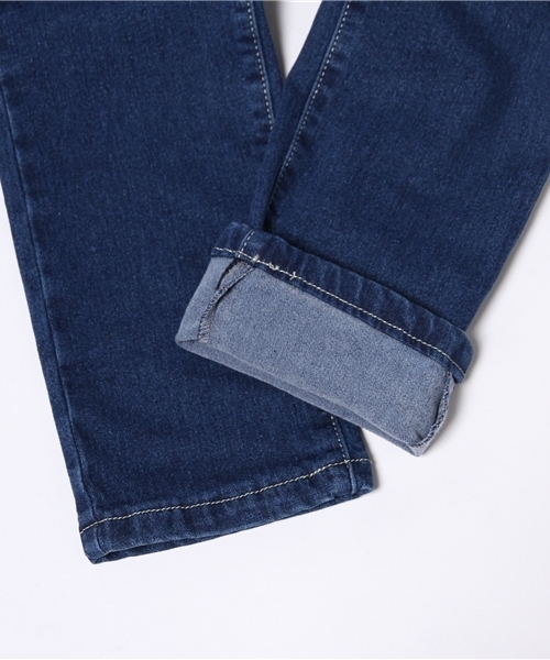 Re:EDIT（リエディ）の「[CHICMUSE]ノンウォッシュタイプソフト起毛デニムパンツ（デニムパンツ・レディース・ネイビー/ブルー/グレー/ブラック・SMALL/LARGE/MEDIUM/X-SMALL/X-LARGE/XXX-LARGE/XX-LARGE）」の18枚目の写真