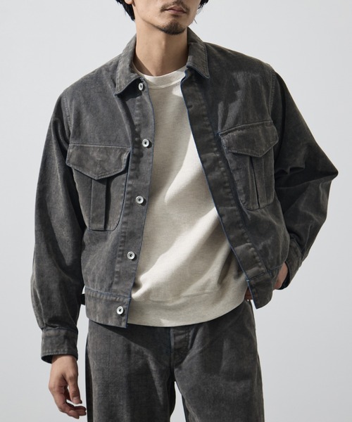 marka(マーカ)の「【MARKAWARE/marka/マーカ】CANADIAN MILITARY WORK JACKET(デニムジャケット・メンズ・グレー・2/1)」の2枚目の写真