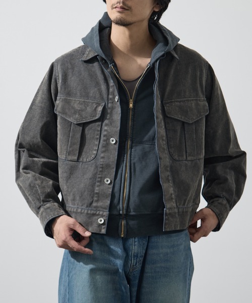 marka(マーカ)の「【MARKAWARE/marka/マーカ】CANADIAN MILITARY WORK JACKET(デニムジャケット・メンズ・グレー・2/1)」の7枚目の写真