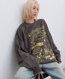 CIAOPANIC TYPY（チャオパニックティピー）の「【UNISEX】アソートDOG落書きビッグスウェット（スウェット）」