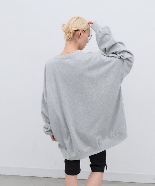 CIAOPANIC TYPY（チャオパニックティピー）の「【UNISEX】アソートDOG落書きビッグスウェット（Tシャツ/カットソー・レディース・グレー/チャコールグレー/ネイビー・ONE SIZE）」の16枚目の写真
