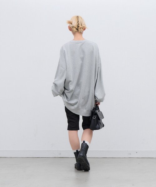 CIAOPANIC TYPY（チャオパニックティピー）の「【UNISEX】アソートDOG落書きビッグスウェット（Tシャツ/カットソー・レディース・グレー/チャコールグレー/ネイビー・ONE SIZE）」の20枚目の写真