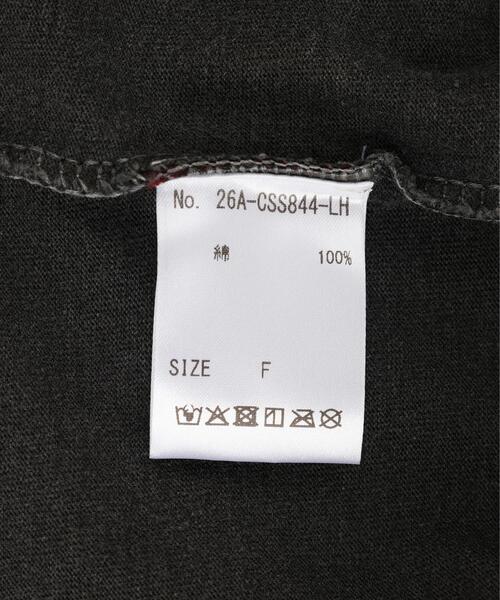 L.H.P（エルエイチピー）の「VENTIQUE/ベンティーク/GRAPHIC T-SHIRT 2（Tシャツ/カットソー・レディース・チャコールグレー/グレー・F）」の12枚目の写真