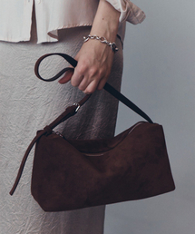ミヌスエードショルダーバッグ Minu Suede Shoulder Bag_Chocolate
