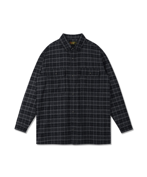 OGARP(オガープ)の「タータン ツインポケット チェックシャツ ダークネイビー(シャツ/ブラウス・レディース・その他・LARGE/X-LARGE)」の1枚目の写真