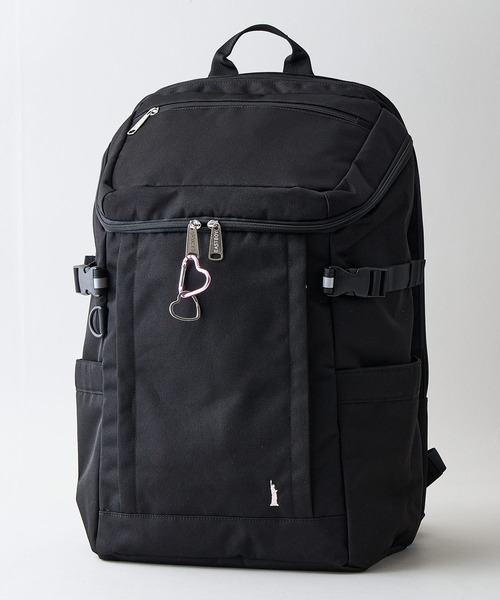 EASTBOY(イーストボーイ)の「【EASTBOY/イーストボーイ】【大容量35L デッドスペースを作らないスクエア構造】ボックスバックパック PC収納 通勤 通学 ポケット多数(バックパック/リュック・レディース・サックスブルー/ピンク・FREE)」の1枚目の写真