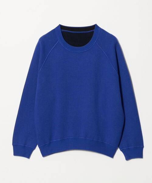 A DAY IN THE LIFE UNITED ARROWS(アデイインザライフユナイテッドアローズ)の「スウェットライク リバーシブルニット ‐ウォッシャブル‐<A DAY IN THE LIFE>(ニット/セーター・レディース・オフホワイト/ダークブラウン/コバルトブルー/ライム・FREE)」の4枚目の写真