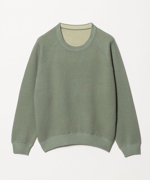 A DAY IN THE LIFE UNITED ARROWS(アデイインザライフユナイテッドアローズ)の「スウェットライク リバーシブルニット ‐ウォッシャブル‐<A DAY IN THE LIFE>(ニット/セーター・レディース・オフホワイト/ダークブラウン/コバルトブルー/ライム・FREE)」の3枚目の写真