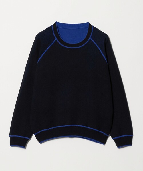 A DAY IN THE LIFE UNITED ARROWS(アデイインザライフユナイテッドアローズ)の「スウェットライク リバーシブルニット ‐ウォッシャブル‐<A DAY IN THE LIFE>(ニット/セーター・レディース・オフホワイト/ダークブラウン/コバルトブルー/ライム・FREE)」の11枚目の写真
