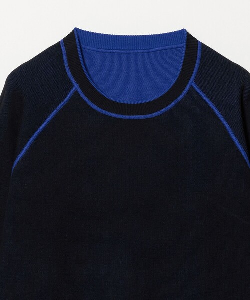 A DAY IN THE LIFE UNITED ARROWS(アデイインザライフユナイテッドアローズ)の「スウェットライク リバーシブルニット ‐ウォッシャブル‐<A DAY IN THE LIFE>(ニット/セーター・レディース・オフホワイト/ダークブラウン/コバルトブルー/ライム・FREE)」の12枚目の写真